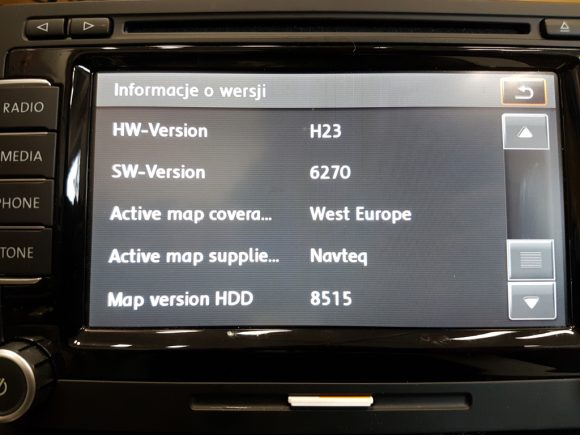 Aktualizacja map VW Skoda Seat RNS510 RNS810 ECUdoctor